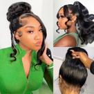 Perucas frontais de renda 360 Beluck Body Wave 200 Density HD Lace