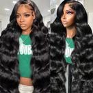Perucas frontais de renda Ablyea Body Wave 13x6 200% densidade 30"