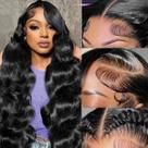 Perucas frontais de renda BEEKERKER 32 polegadas 13x6 Body Wave 200% de densidade Perucas frontais de renda BEEKERKER 32 polegadas 13x6 Body Wave 200% de densidade