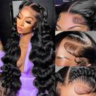 Perucas frontais de renda Brofoe Body Wave 34 polegadas, 200 Density HD Lace Perucas frontais de renda Brofoe Body Wave 34 polegadas, 200 Density HD Lace