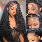 Perucas frontais de renda DaXundi Deep Wave 100% cabelo humano 22" Perucas frontais de renda DaXundi Deep Wave 100% cabelo humano 22"