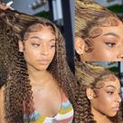 Perucas frontais de renda DaXundi Honey Blonde Deep Wave Human Hair Perucas frontais de renda DaXundi Honey Blonde Deep Wave Human Hair