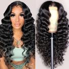 Perucas Frontais de Renda NKTU Deep Wave - Cabelo Humano 200 Densidade