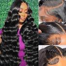 Perucas frontais de renda Sambuity Body Wave 22" Cabelo humano 180% de densidade Perucas frontais de renda Sambuity Body Wave 22" Cabelo humano 180% de densidade
