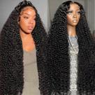 Perucas frontais de renda SUOPNA Deep Wave 81 cm Cabelo humano 200% de densidade