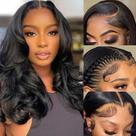 Perucas Srakuw Bob 100% cabelo humano Brazilian Body Wave 16"