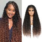 Perucas trançadas Humistabiu Boho Box Braid Knotless 36 polegadas marrons Perucas trançadas Humistabiu Boho Box Braid Knotless 36 polegadas marrons
