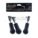 Pés de Borracha para Surdo Torelli TA043 Kit com 3 Unidades com Amortecimento para Diversas Marcas