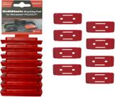 Pés de montagem StealthMounts para Milwaukee Packout, pacote com 8 unidades vermelhas