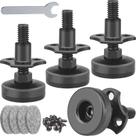 Pés de nivelamento ajustáveis Anwenk Furniture Levelers, pacote com 4 Pés de nivelamento ajustáveis Anwenk Furniture Levelers, pacote com 4