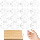 Pés de silicone para tábua de corte CYUXING, 16 peças, 4 cm