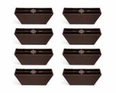 Pes De Sofa e moveis 6 cm mais parafuso Tipo piramide Marrom Kit 12 Pes