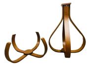 Pés para Mesa de Canto Estilo Cebola/Gota 35 cm Cor Mel