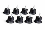 Pes Para Moveis em Geral e Sofá Com Altura de 3,3cm na Cor Preto Redondo Kit Com 4 unidades