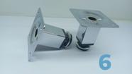 Pés Para Móveis Metal , quadrados , Você escolhe a Altura ! Com Regulagem. - Kit Com 4 Peças
