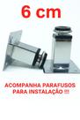 Pés Para Móveis Quadrados 6 cm Metal Kit 2 ,3 ,4 , 5 , 6 , 7 , 8 , 9 ou 10 Peças. Pés Para Móveis Quadrados 6 cm Metal Kit 2 ,3 ,4 , 5 , 6 , 7 , 8 , 9 ou 10 Peças.