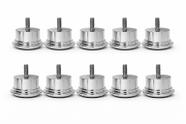 Pés Para Sofá Box Bau e Moveis em Geral 3,3cm CROMADO Redondo Kit 4 unidades