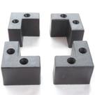 Pés Pezinho Cantoneira Pequeno 25un Pes 4cm Preto Baú e Puff - Suportar 100 kg