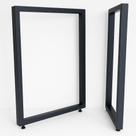 PÉS RETANGULARES de MESA Estilo INDUSTRIAL 75x60cm Kit 2un
