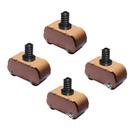 Pés Rodízio Extra Forte para Geladeira / Fogão Kit Com 04 Un Marron Pés Rodízio Extra Forte para Geladeira / Fogão Kit Com 04 Un Marron