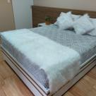 Peseira De Pelucia Pêlo Alto Luxo Cama King 2,40x0,70cm