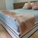 Peseira Decorativa Cama Queen Casal Pelúcia Pelo Alto - 2,00X0,50 M