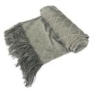 Peseira Decorativa para Cama 0,65mx2,60m Catedral Cinza