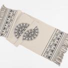 Peseira Decorativa Turin com Franja 58% Algodão / 42% Poliéster - Mandala Marinho