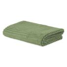 Peseira Flannel Corduroy Casal 1,94 x 0,80 Verde Malta Niazitex