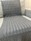 Peseira Manta Trança Sala Cama King Sofa Tricot 260x60cm Peseira Manta Trança Sala Cama King Sofa Tricot 260x60cm