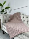 Peseira Manta Trança Sala Cama Solteiro Sofá Tricot 160x60cm