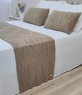 PESEIRA MANTA TRICO CAMA KING 260X60cm +2 CAPA ALMOFADA 60x40cm C11