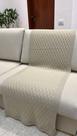 Peseira Manta Tricot Sala Cama Solteiro Sofá 160x60cm Veneza