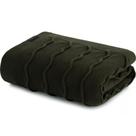 Peseira Serenité Tricot Decorativa 70x220cm 100% Acrílico Altenburg Verde Bosque