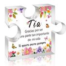 Peso de papel acrílico Yopyame Aunt Gift 8x11 cm