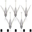 Pesos de pesca Sputnik Sinker, pacote com 5 chumbo para surfe em água salgada Pesos de pesca Sputnik Sinker, pacote com 5 chumbo para surfe em água salgada