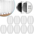 Pesos para cortinas de chuveiro YixangDD Silicone: 20 unidades (10 pares)