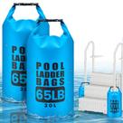 Pesos para Degrau de Piscina TAINAT 30 L à prova dágua em PVC, kit com 2