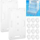 Pesos para Escada de Piscina FMOACEN HDPE 60x36x8cm 2 unidades