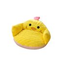 Pet Bed Cute Yellow Chick Plush para gatos e cães pequenos