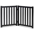 Pet Gate LZRS Solid Hardwood Freestanding 24 cm 2 painéis