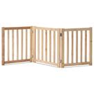 Pet Gate LZRS Solid Hardwood Freestanding 24 cm 3 painéis