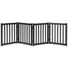 Pet Gate LZRS Solid Hardwood Freestanding 24 cm 4 painéis