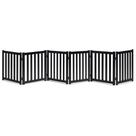 Pet Gate LZRS Solid Hardwood Freestanding 24 cm 6 painéis