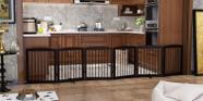 Pet Gate PUPETPO Independente para cães, 120 cm de largura, 6 painéis
