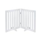 Pet Gate Unipaws 61cm H Dobrável de Madeira Branco