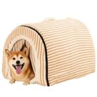 Pet House aconchegante listrada para cães pequenos, quente e confortável