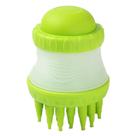 Pet lider escova pet shower massageador - verde