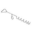 Pet Stop Estaca Espiral Para Prender Guia De Cães Nf Pet