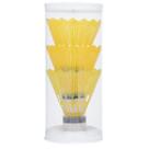 Peteca Hyper em Nylon Tubo com 03 Unidades Amarela